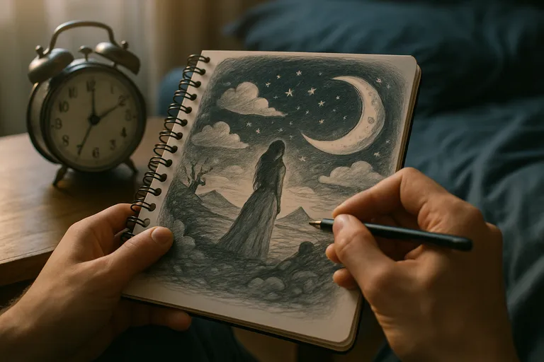 Breng je droombeelden tot leven: teken wat je 's nachts ziet en ontdek verborgen symboliek